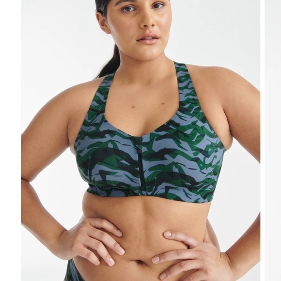NWT knix Catalyst Front Zip Sports Bra SZ 8 - Picture 1 of 5